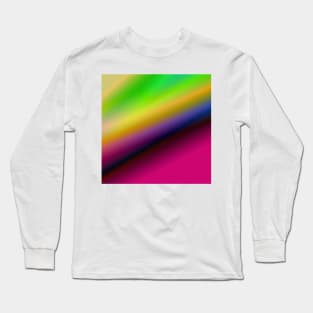 pink green yellow texture abstract art Long Sleeve T-Shirt